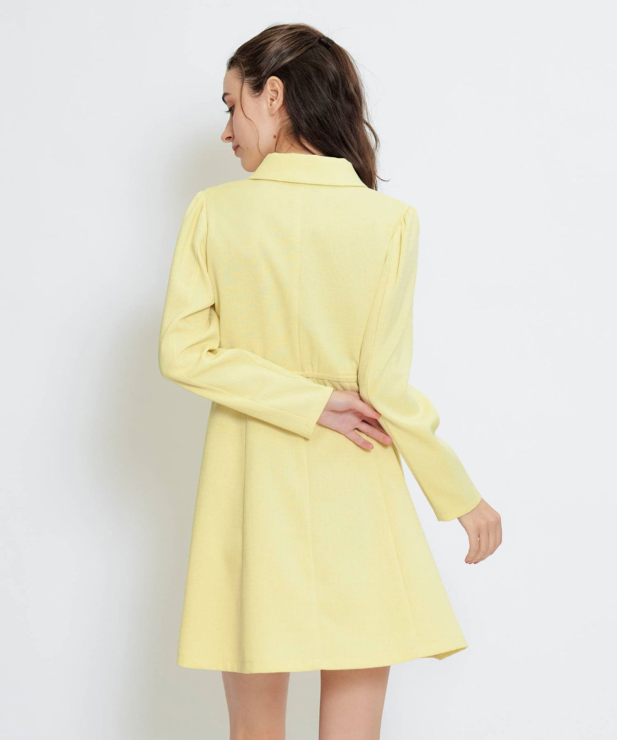 REDYAZEL「スプリングツイードシャツミニフレアワンピース」|ワンピース|