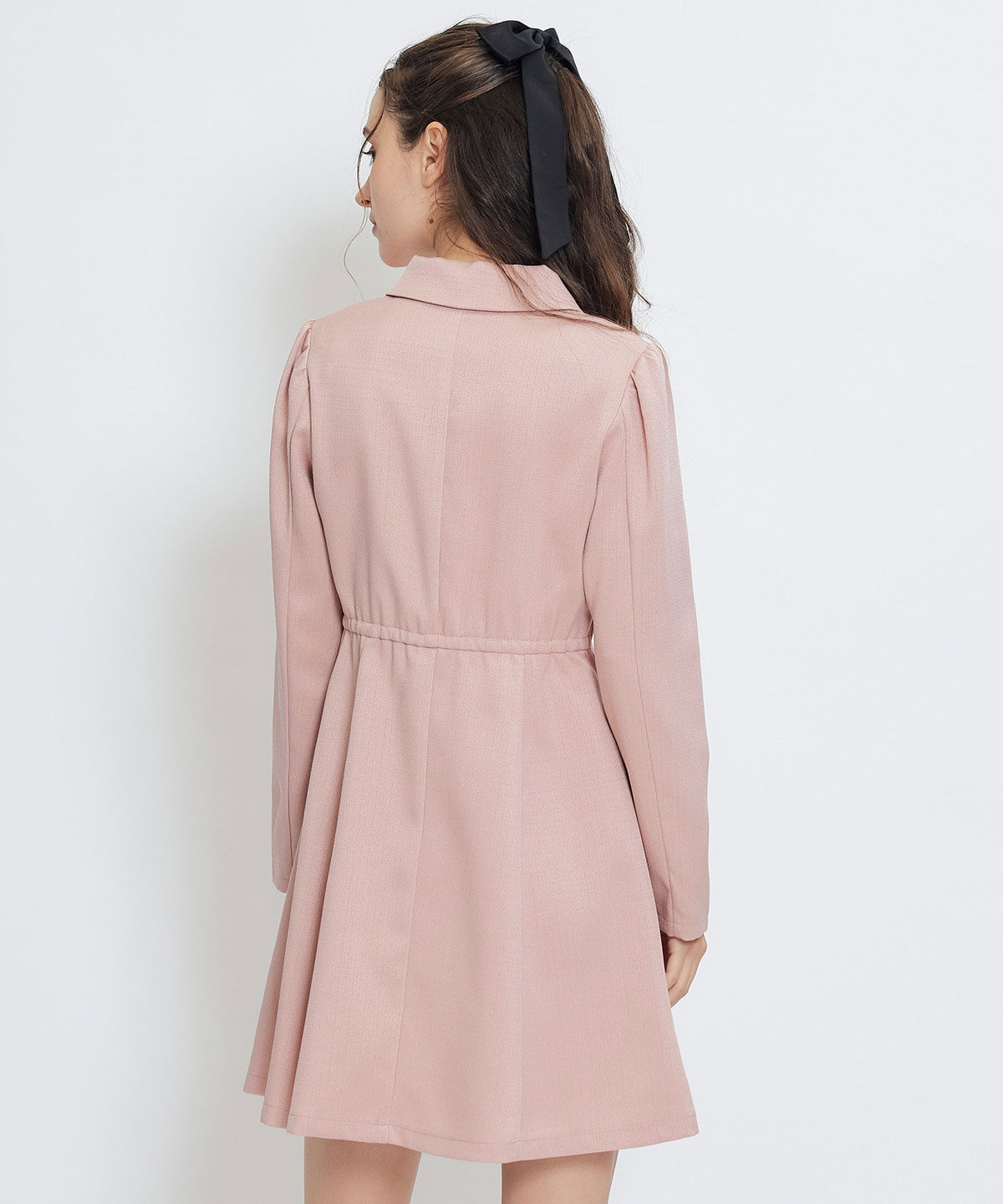 REDYAZEL「スプリングツイードシャツミニフレアワンピース」|ワンピース|