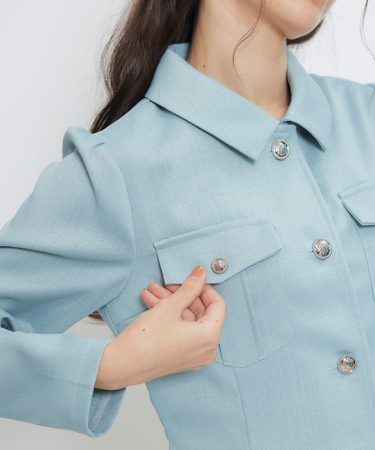 REDYAZEL「スプリングツイードシャツミニフレアワンピース」|ワンピース|