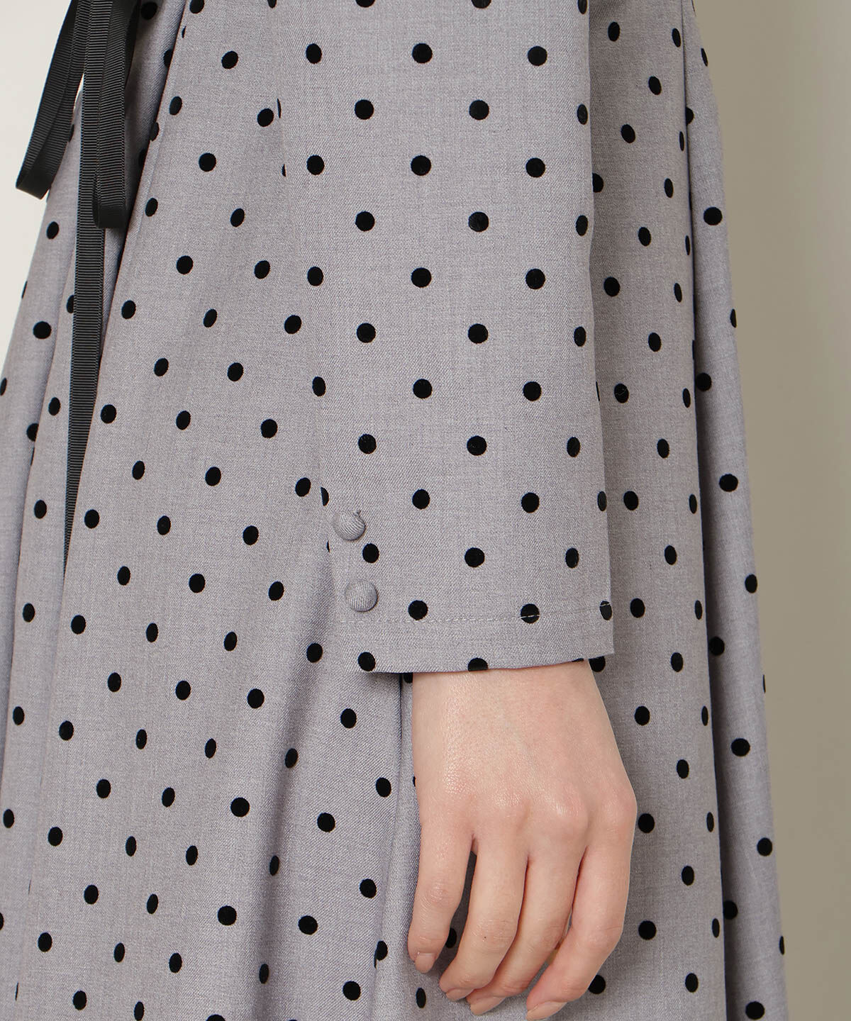 WILLSELECTION「ドットフロッキーフレアワンピース」|ワンピース|