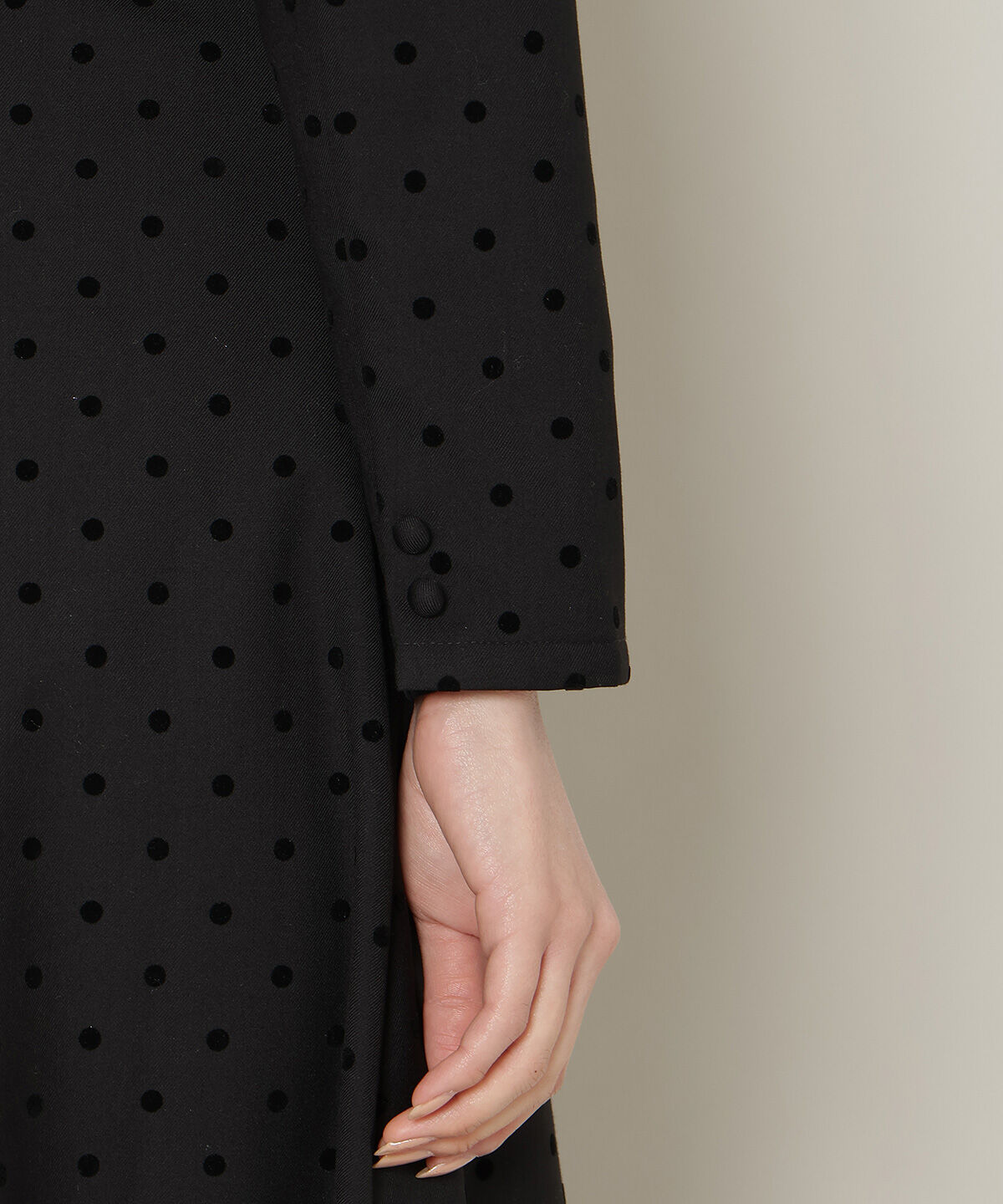 WILLSELECTION「ドットフロッキーフレアワンピース」|ワンピース|