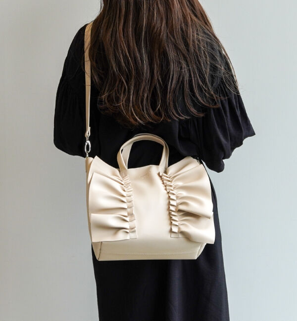 Jewelna Rose「JEWELNA by Jewelna Rose フリルトートバッグ 11833」|ショルダー・メッセンジャー|