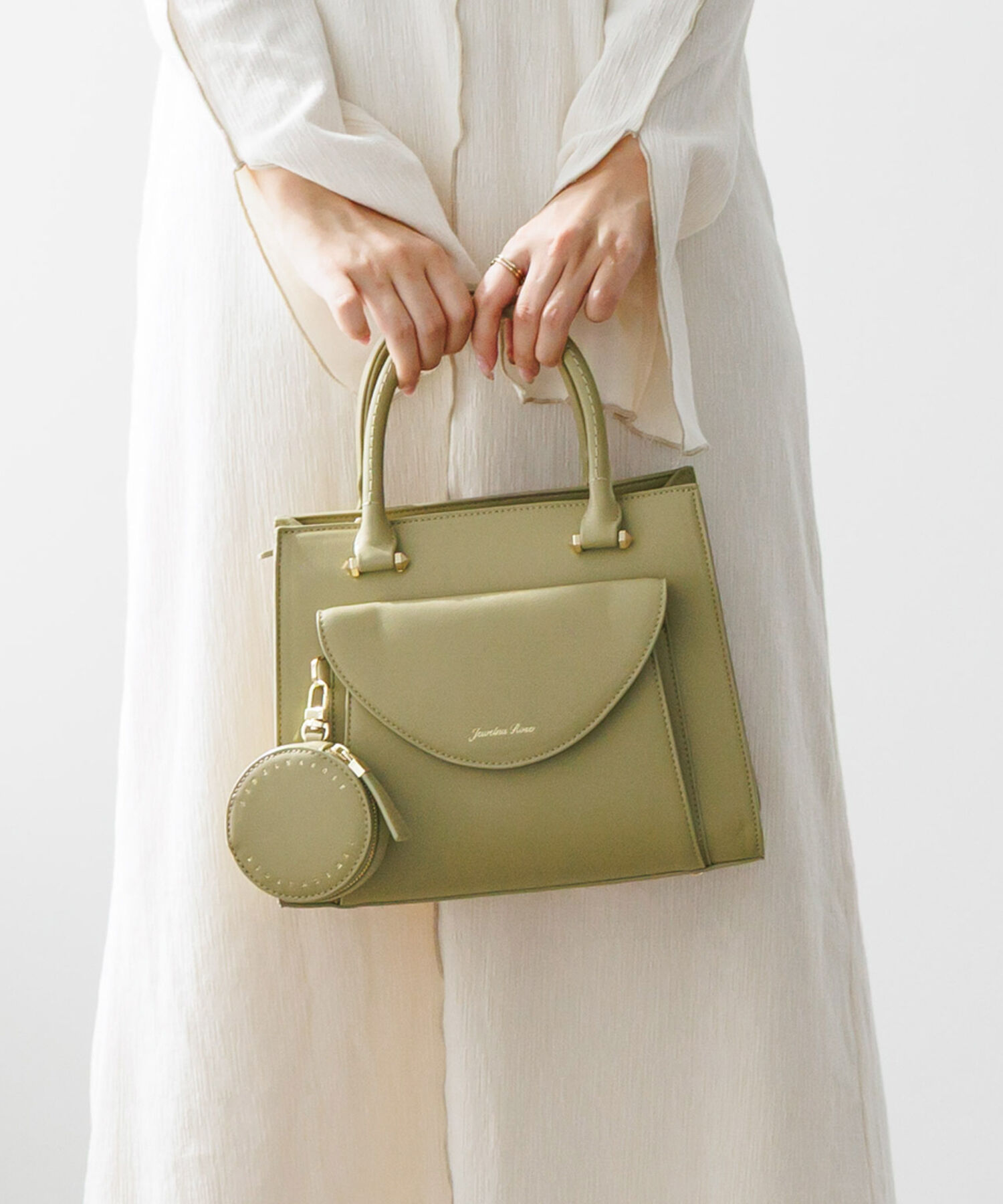 Jewelna Rose「Jewelna Rose ヴィクシー ハンドバッグ コンパクトバッグ 16232」|ショルダー・メッセンジャー|グリーン