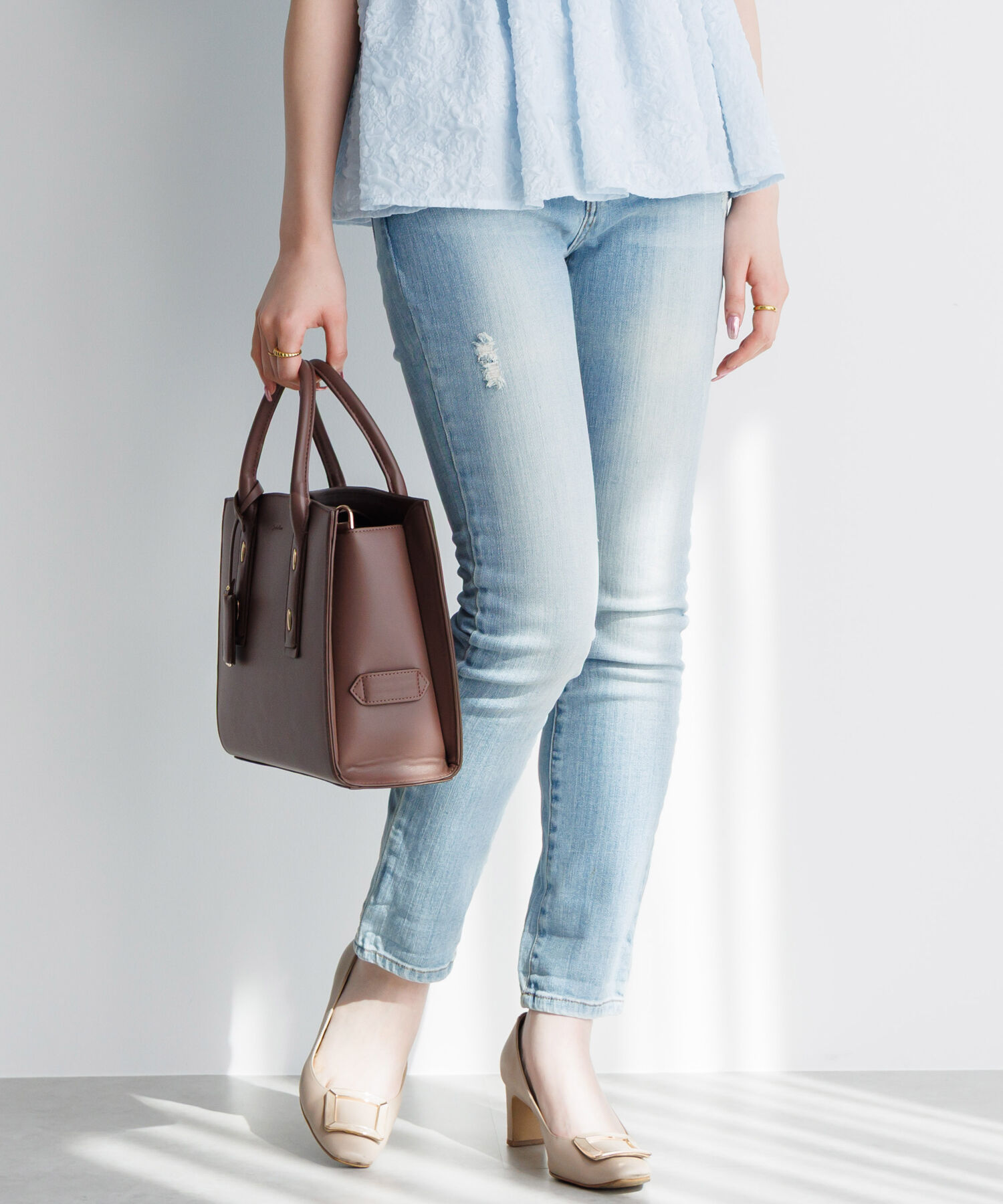  「Jewelna Rose メルジュール トートバッグ ミドルサイズ 65601」|トートバッグ|