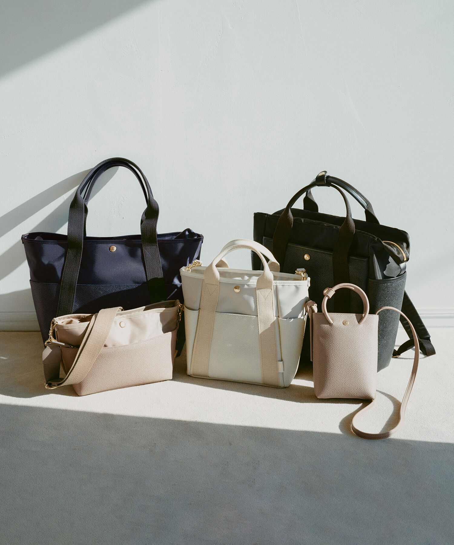 TOPKAPI BREATH「【TOPKAPI &times; 藤本美貴さんコラボ】スコッチグレイン 6ポケット 2way トートバッグ M/マザーズバッグ/撥水」|ショルダー・メッセンジャー|