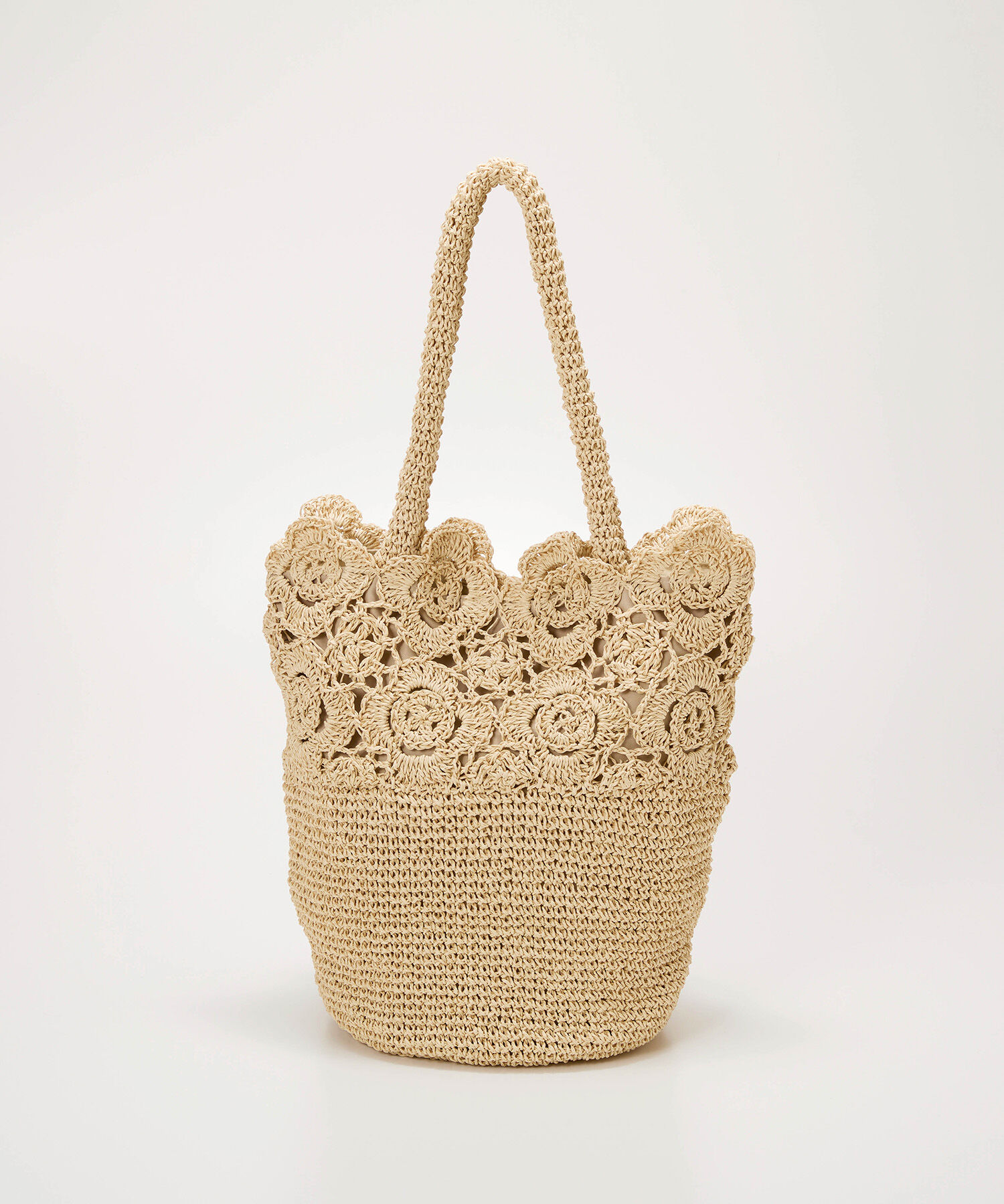 TOPKAPI BREATH「【TREASURE TOPKAPI】フラワーモチーフ ペーパー トートバッグ」|かごバッグ|