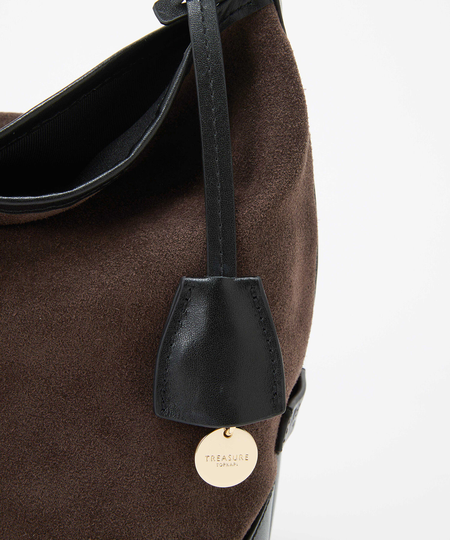 TOPKAPI TREASURE「【TREASURE TOPKAPI】スエード レザーコンビ ワンショルダーバッグ チャーム付き」|ショルダー・メッセンジャー|