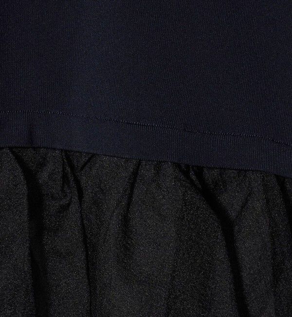 UNITED ARROWS「オーガンジー フリルコンビ ニット ‐ウォッシャブル‐」|ニット・セーター|