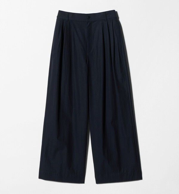 UNITED ARROWS「ツイル ダブルタック イージーパンツ」|チノ|NAVY