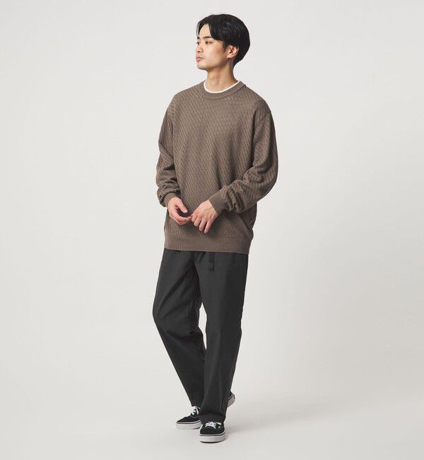UNITED ARROWS green label relaxing「【WEB限定】ポリエステル ツイル クイックベルト W3 イージーパンツ -ストレッチ-」|チノ|