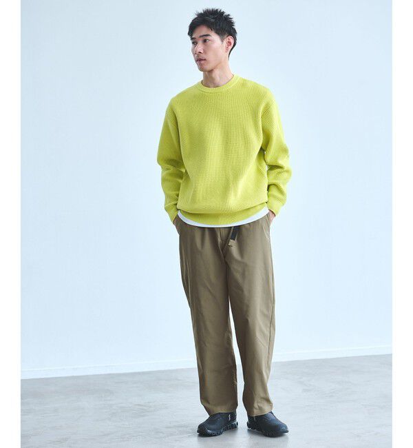 UNITED ARROWS green label relaxing「【WEB限定】ポリエステル ツイル クイックベルト W3 イージーパンツ -ストレッチ-」|チノ|