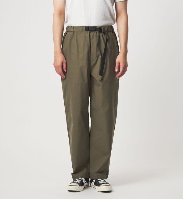 UNITED ARROWS green label relaxing「【WEB限定】ポリエステル ツイル クイックベルト W3 イージーパンツ -ストレッチ-」|チノ|
