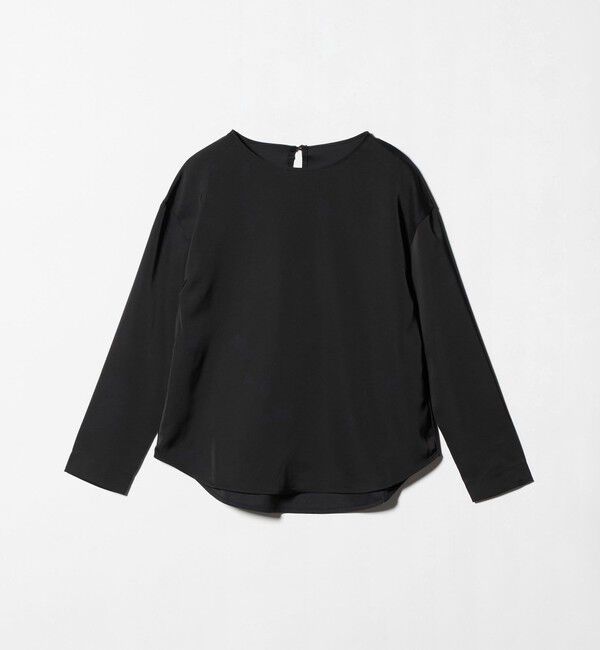 UNITED ARROWS green label relaxing「サテン ドッキング ラウンドヘム プルオーバー カットソー」|Tシャツ・カットソー|