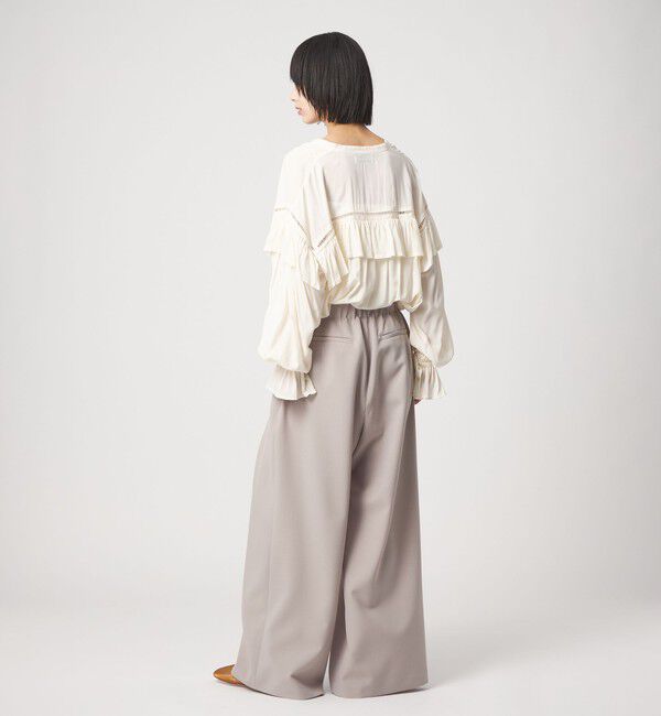 EMMEL REFINES「＜EMMEL REFINES＞EM ハシゴレース フリル ブラウス」|シャツ・ブラウス|