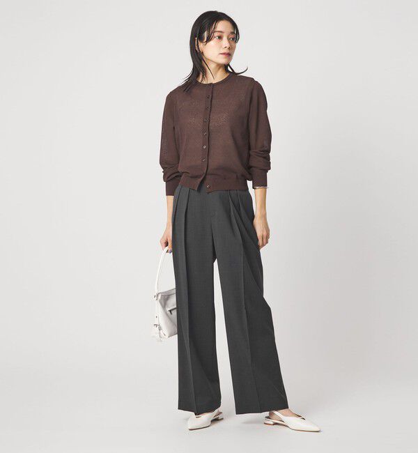 UNITED ARROWS green label relaxing「［size SHORT/TALLあり］Daily Chic コンフィ― ワイド パンツ」|スラックス|