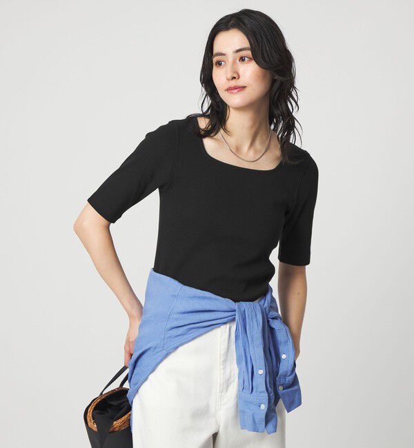 UNITED ARROWS green label relaxing「デコルテ フライス Tシャツ 抗菌」|Tシャツ・カットソー|