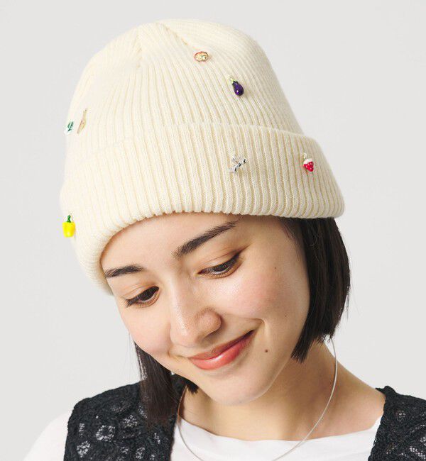 BEAUTY&YOUTH UNITED ARROWS「＜LY＞プレイ ニット キャップ」|ニット帽|OFF WHITE
