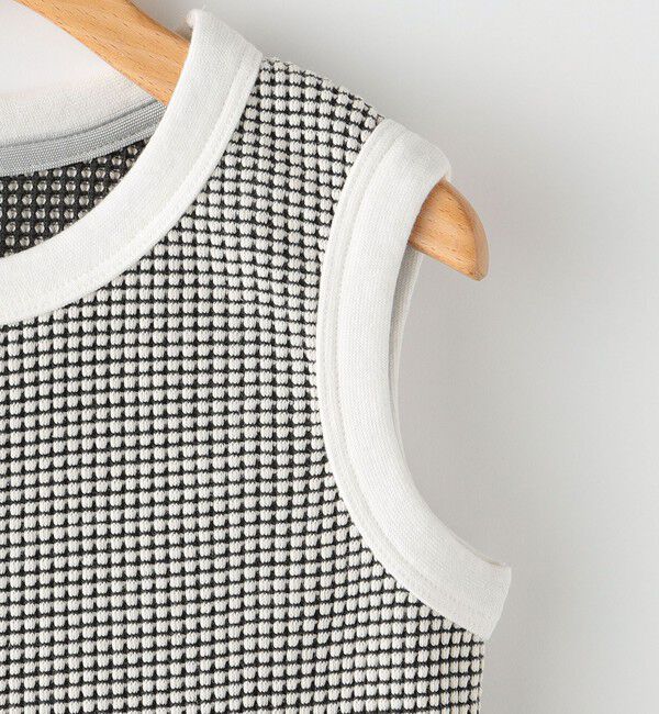 SHIPS KIDS「MOUN TEN.:95～140cm / バイカラー ワッフル タンクトップ」|タンクトップ|