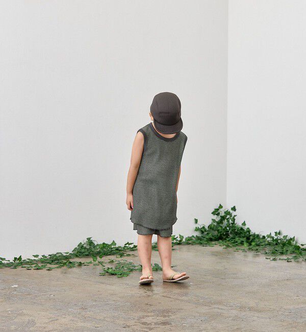 SHIPS KIDS「MOUN TEN.:95～140cm / バイカラー ワッフル タンクトップ」|タンクトップ|