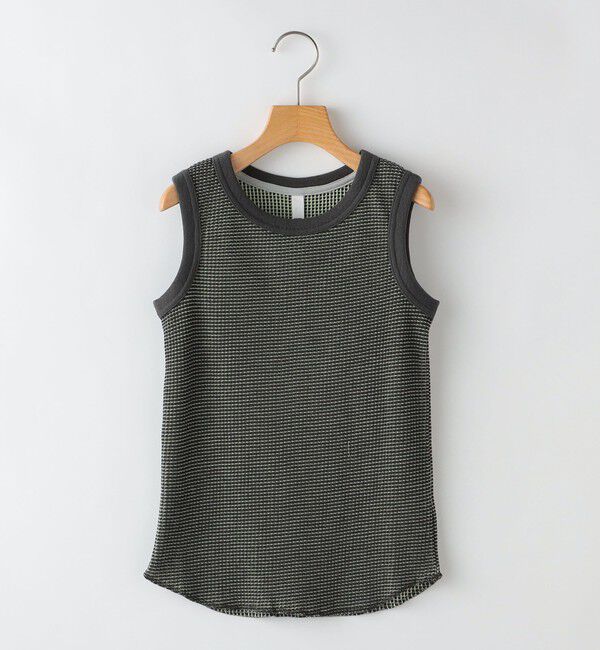 SHIPS KIDS「MOUN TEN.:95～140cm / バイカラー ワッフル タンクトップ」|タンクトップ|