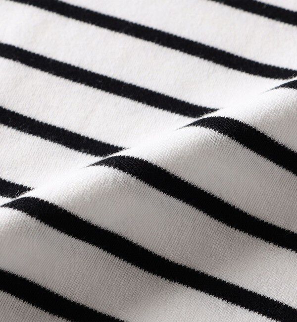 quaranciel「quaranciel:〈洗濯機可能〉ラウンドネック ボーダー カットソー」|Tシャツ・カットソー|