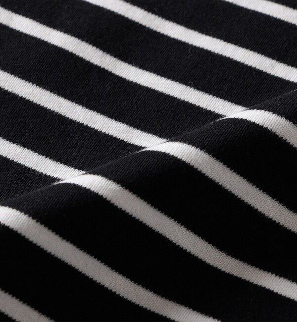 quaranciel「quaranciel:〈洗濯機可能〉ラウンドネック ボーダー カットソー」|Tシャツ・カットソー|