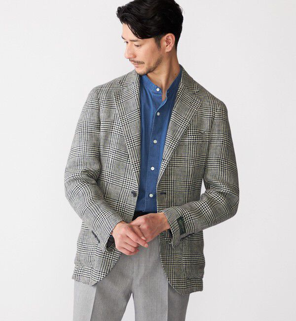 SHIPS「SHIPS: ウォッシュド デニム バンドカラーシャツ」|シャツ・ブラウス|