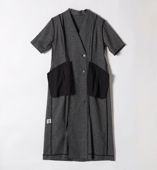 quaranciel「quaranciel:〈手洗い可能〉サマー カラミ テーラード ジャケット ワンピース」|ワンピース|