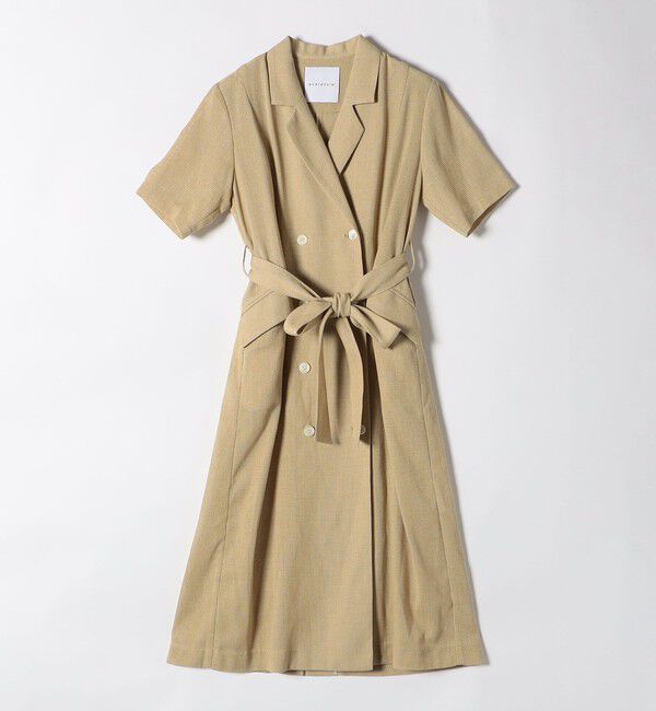 quaranciel「quaranciel:〈手洗い可能〉サマー カラミ テーラード ジャケット ワンピース」|ワンピース|