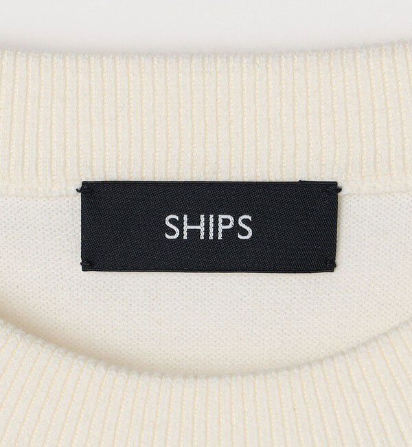 SHIPS「SHIPS: ハイゲージ コットン ウール クルーニット」|ニット・セーター|