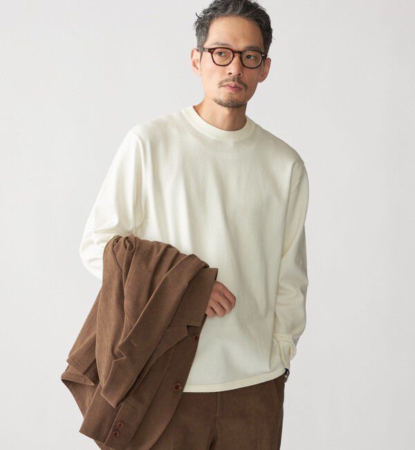 SHIPS「SHIPS: ハイゲージ コットン ウール クルーニット」|ニット・セーター|