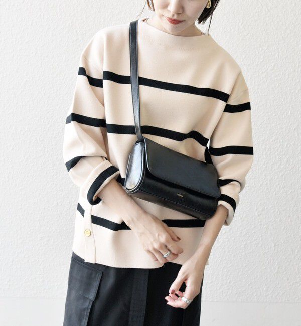 SHIPS any「SHIPS any:〈手洗い可能〉ミラノリブ スタンドカラー ニット プルオーバー」|ニット・セーター|