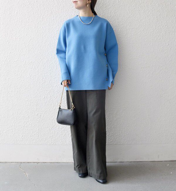 SHIPS any「SHIPS any:〈手洗い可能〉ミラノリブ スタンドカラー ニット プルオーバー」|ニット・セーター|