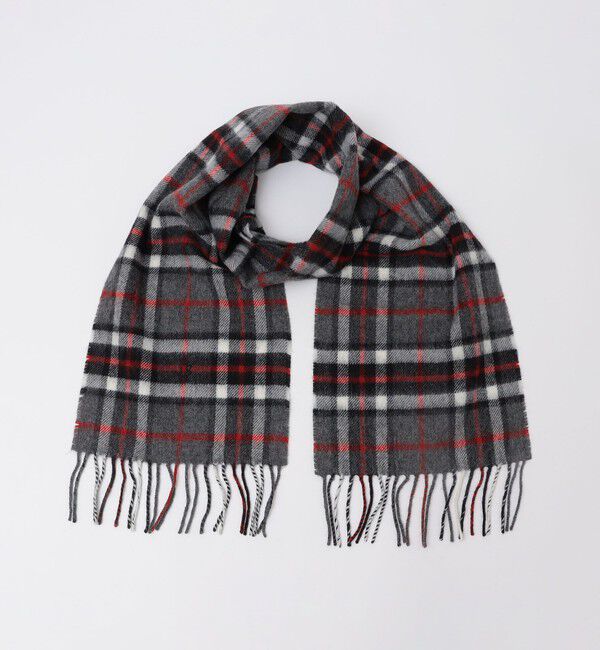 SHIPS「【WEB限定/SHIPS別注】John Scott: ワンポイント ロゴ ラムウール マフラー」|マフラー|