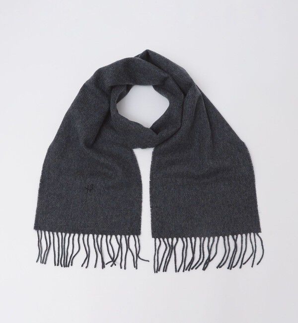 SHIPS「【WEB限定/SHIPS別注】John Scott: ワンポイント ロゴ ラムウール マフラー」|マフラー|