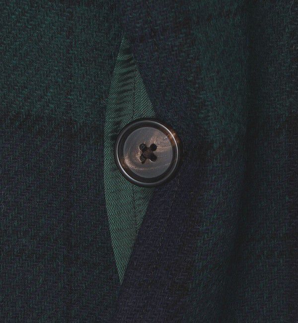 SHIPS「【 SHIPS別注】Errico Formicola: ブラックウォッチ ステンカラー コート」|ステンカラーコート|