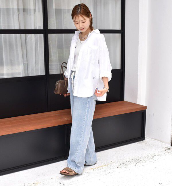 SHIPS for women「〈洗濯機可能〉ピン オックス 刺繍 シャツ」|シャツ・ブラウス|