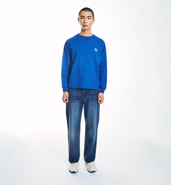 SHIPS「City Ambient Products: スタンダード ロゴ プリント ロングスリーブ Tシャツ」|Tシャツ・カットソー|