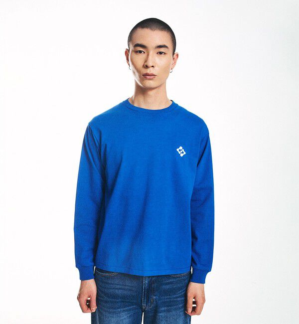 SHIPS「City Ambient Products: スタンダード ロゴ プリント ロングスリーブ Tシャツ」|Tシャツ・カットソー|