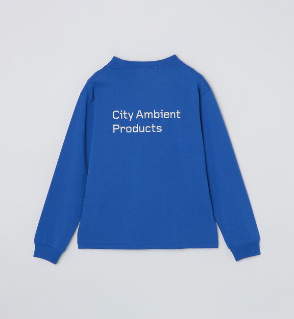 SHIPS「City Ambient Products: スタンダード ロゴ プリント ロングスリーブ Tシャツ」|Tシャツ・カットソー|