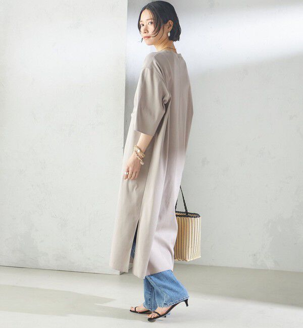 SHIPS for women「【SHIPS別注】WRAPINKNOT:クルーネック カット ワンピース」|ワンピース|