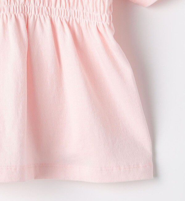 SHIPS KIDS「【SHIPS KIDS別注】RUSSELL ATHLETIC:100～130cm/ ギャザープリント 半袖 TEE」|Tシャツ・カットソー|