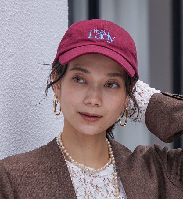 SHIPS for women「that Lady ロゴ キャップ」|その他|ボルドー