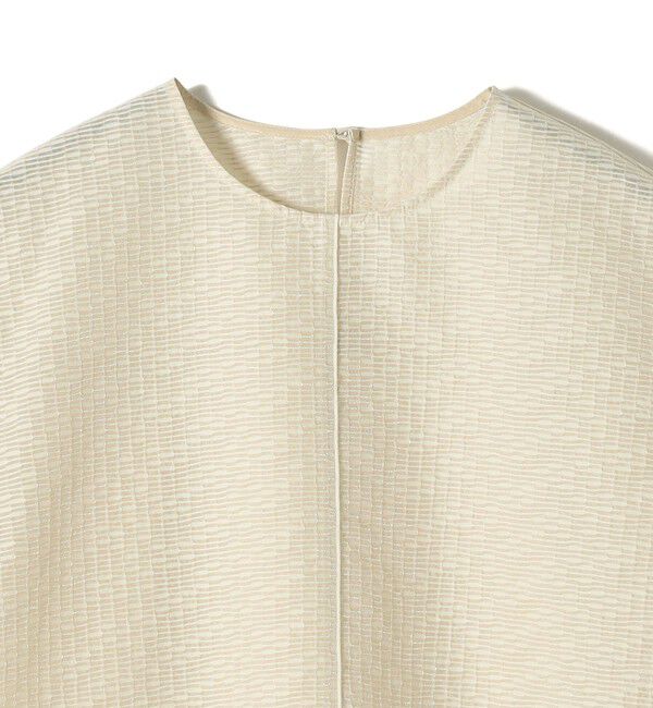 SHIPS for women「SHIPS Primary Navy Label:〈手洗い可能〉シアー ジャカード TEE ブラウス」|シャツ・ブラウス|