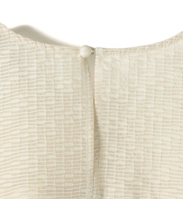 SHIPS for women「SHIPS Primary Navy Label:〈手洗い可能〉シアー ジャカード TEE ブラウス」|シャツ・ブラウス|