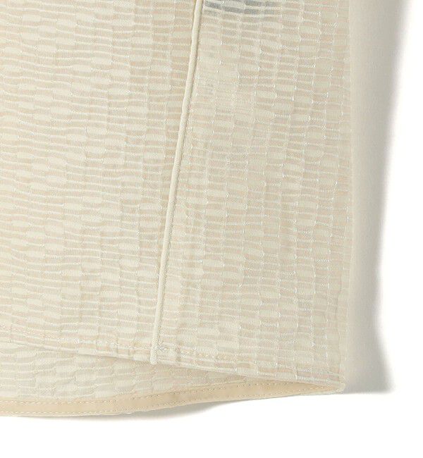 SHIPS for women「SHIPS Primary Navy Label:〈手洗い可能〉シアー ジャカード TEE ブラウス」|シャツ・ブラウス|