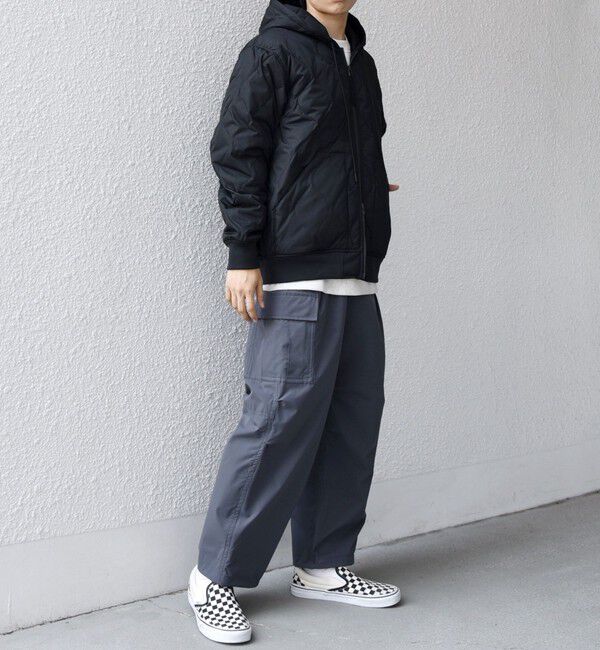 SHIPS any「【SHIPS any別注】TAION:〈手洗い可能〉ミリタリーキルト ダブルジップ ダウン パーカー◇」|ブルゾン・スタジャン|