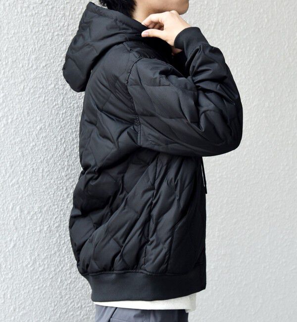 SHIPS any「【SHIPS any別注】TAION:〈手洗い可能〉ミリタリーキルト ダブルジップ ダウン パーカー◇」|ブルゾン・スタジャン|