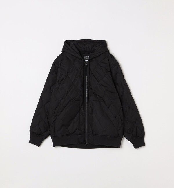 SHIPS any「【SHIPS any別注】TAION:〈手洗い可能〉ミリタリーキルト ダブルジップ ダウン パーカー◇」|ブルゾン・スタジャン|