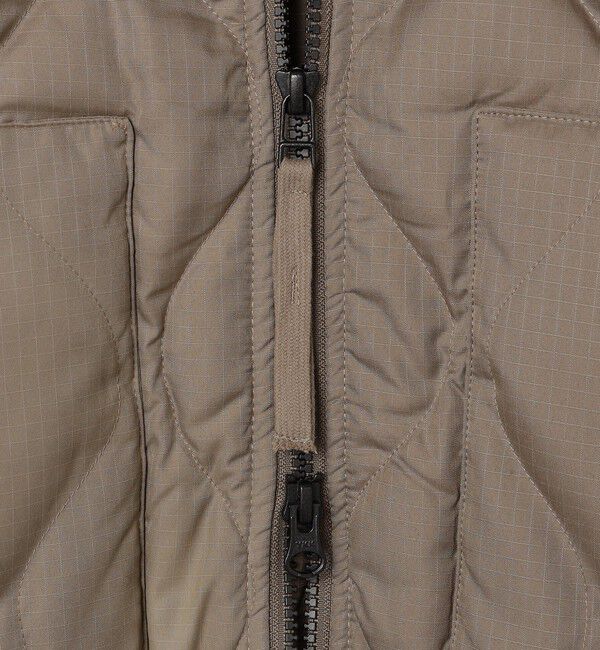 SHIPS any「【SHIPS any別注】TAION:〈手洗い可能〉ミリタリーキルト ダブルジップ ダウン パーカー◇」|ブルゾン・スタジャン|